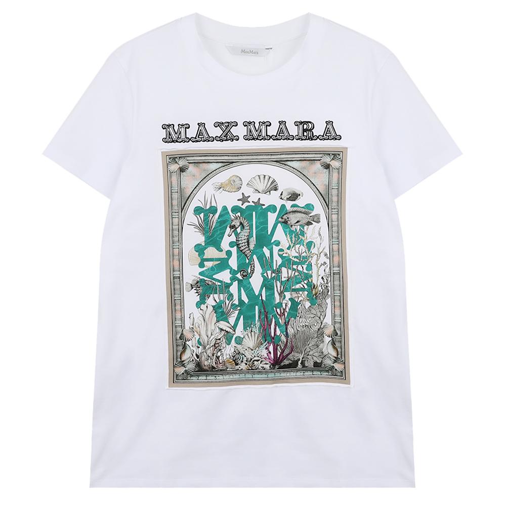 Max Mara Studio Spadino Cotton Short Sleeve T-Shirt MXMSPADINO 019