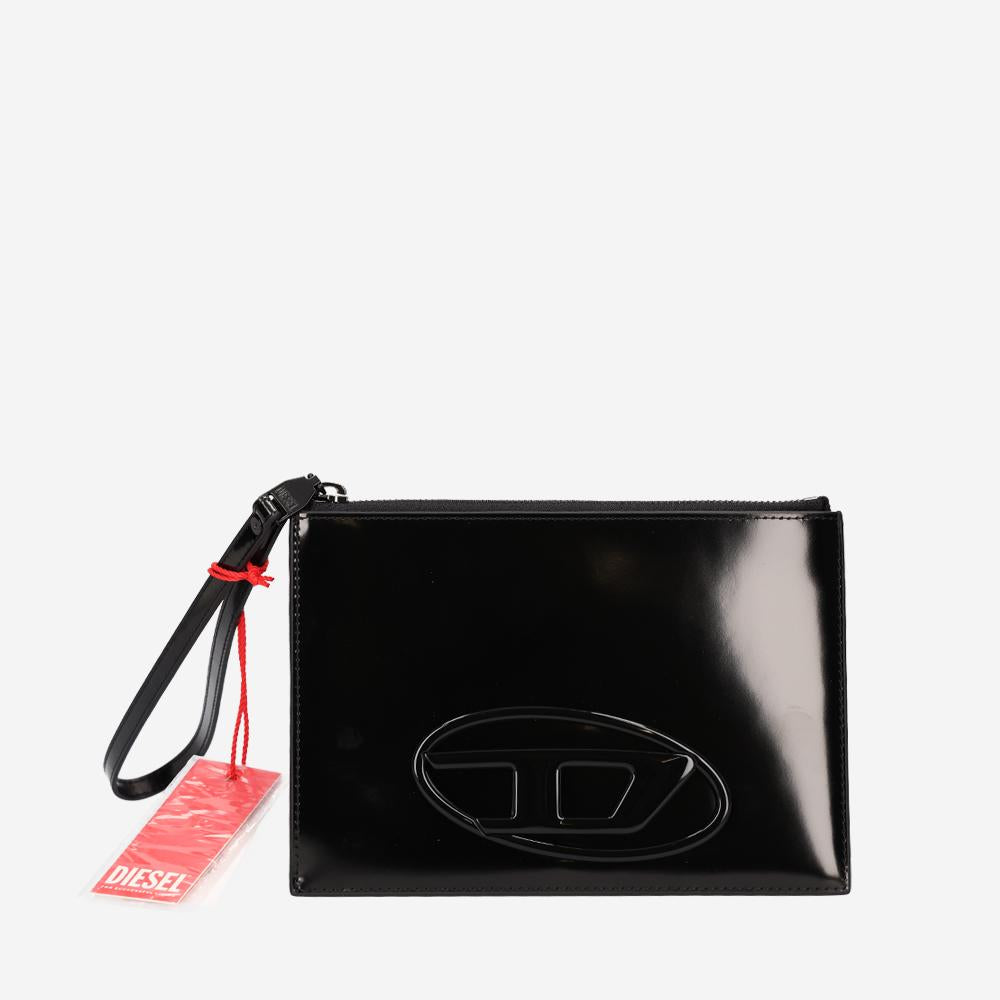 DIESEL 1DR Pouch III Leather Clutch Bag for Women X10273 PS202 T8013