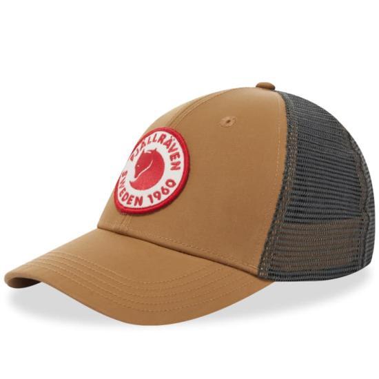 Fjallraven Logo Baseball Cap Men’s Adjustable Hat 78138 BUCKWHEAT BROWN DOM