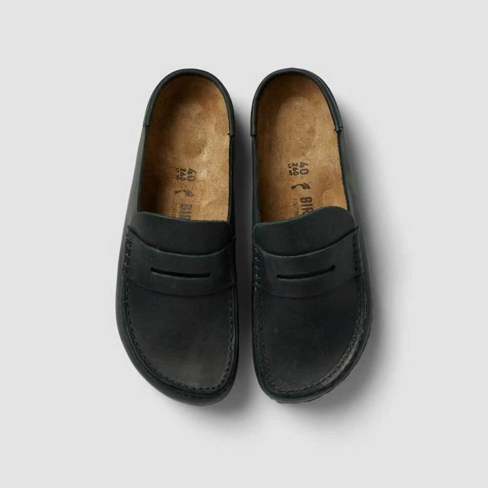 Birkenstock Naples Wrapped Slide Sandals Women Black Slippers