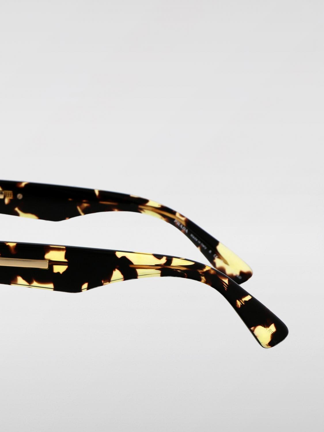 PRADA Gray Acetate Rectangle Sunglasses for Men