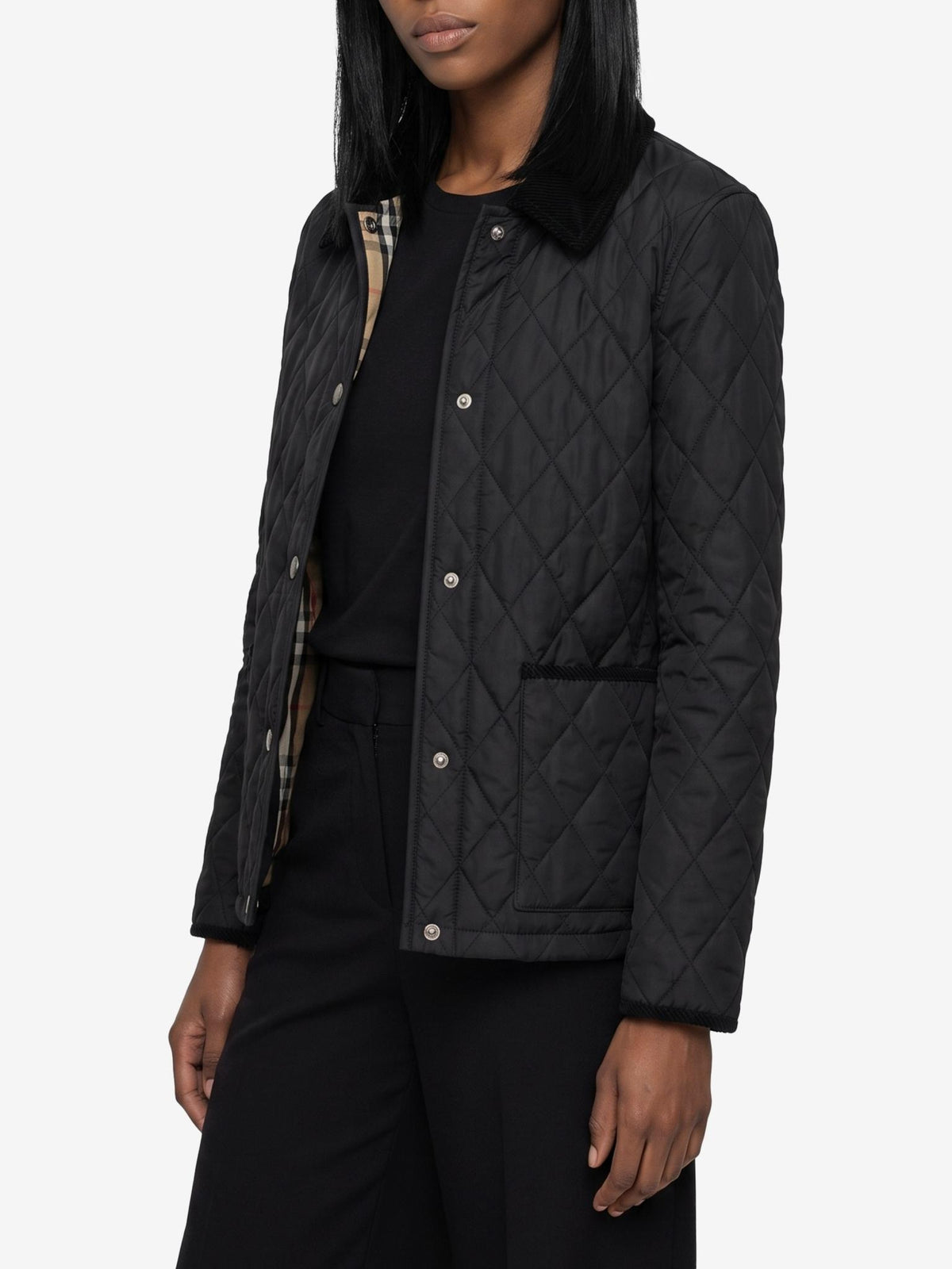 BURBERRY Black Casual Down Puffer Jacket for Women