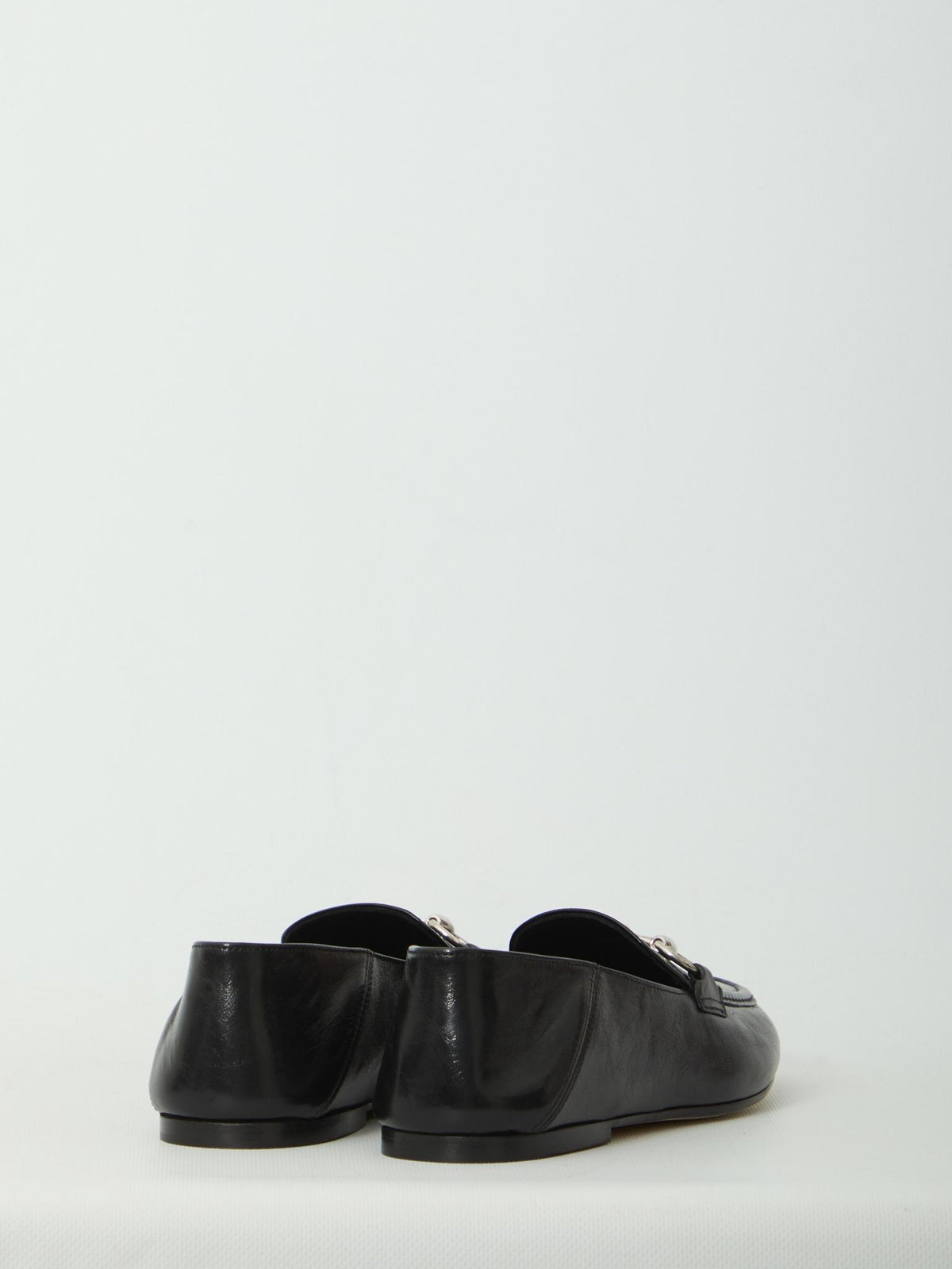 GUCCI Black Leather Loafers