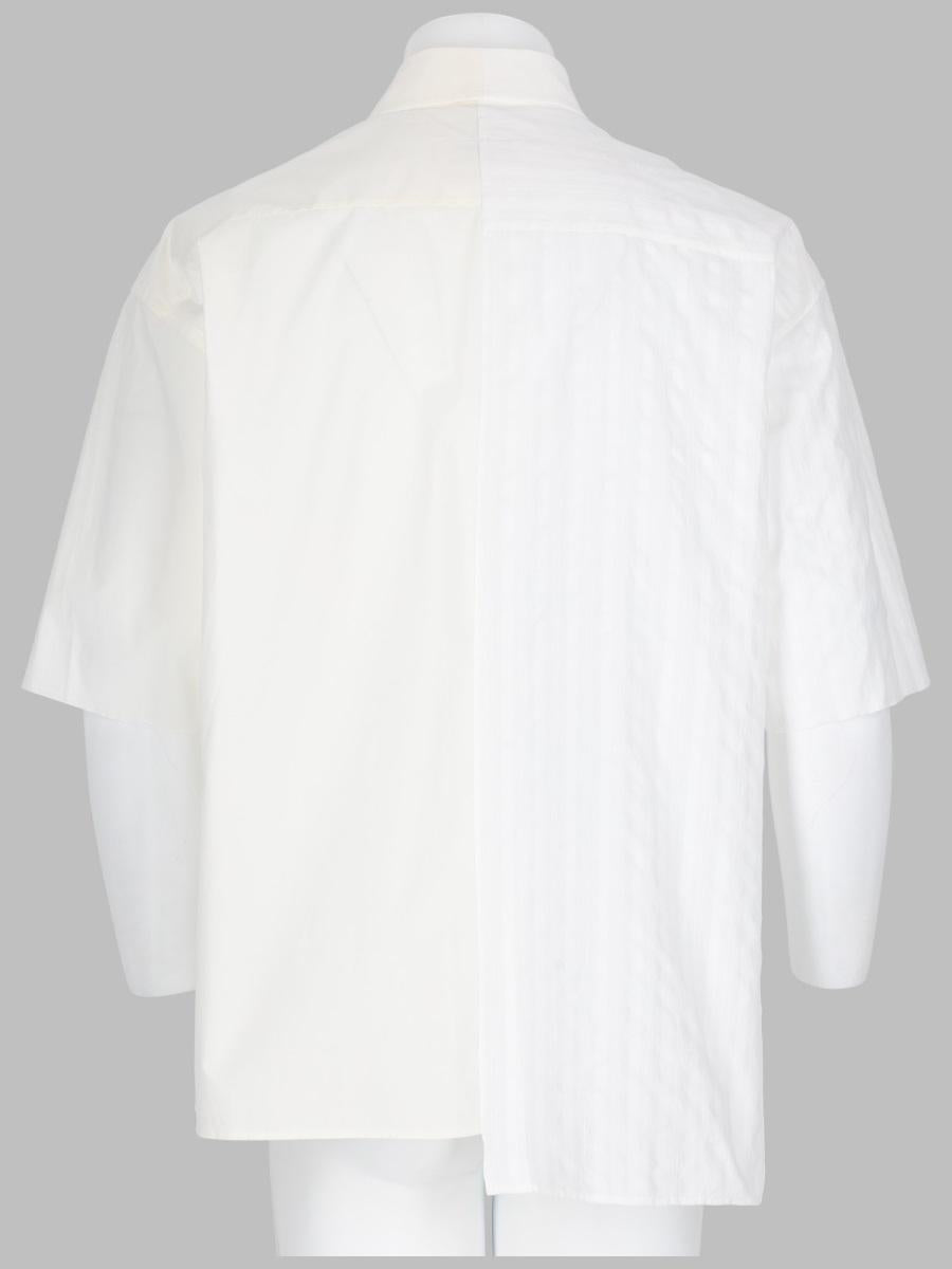Maison Margiela Short Sleeve Shirt Men's Cotton Casual White