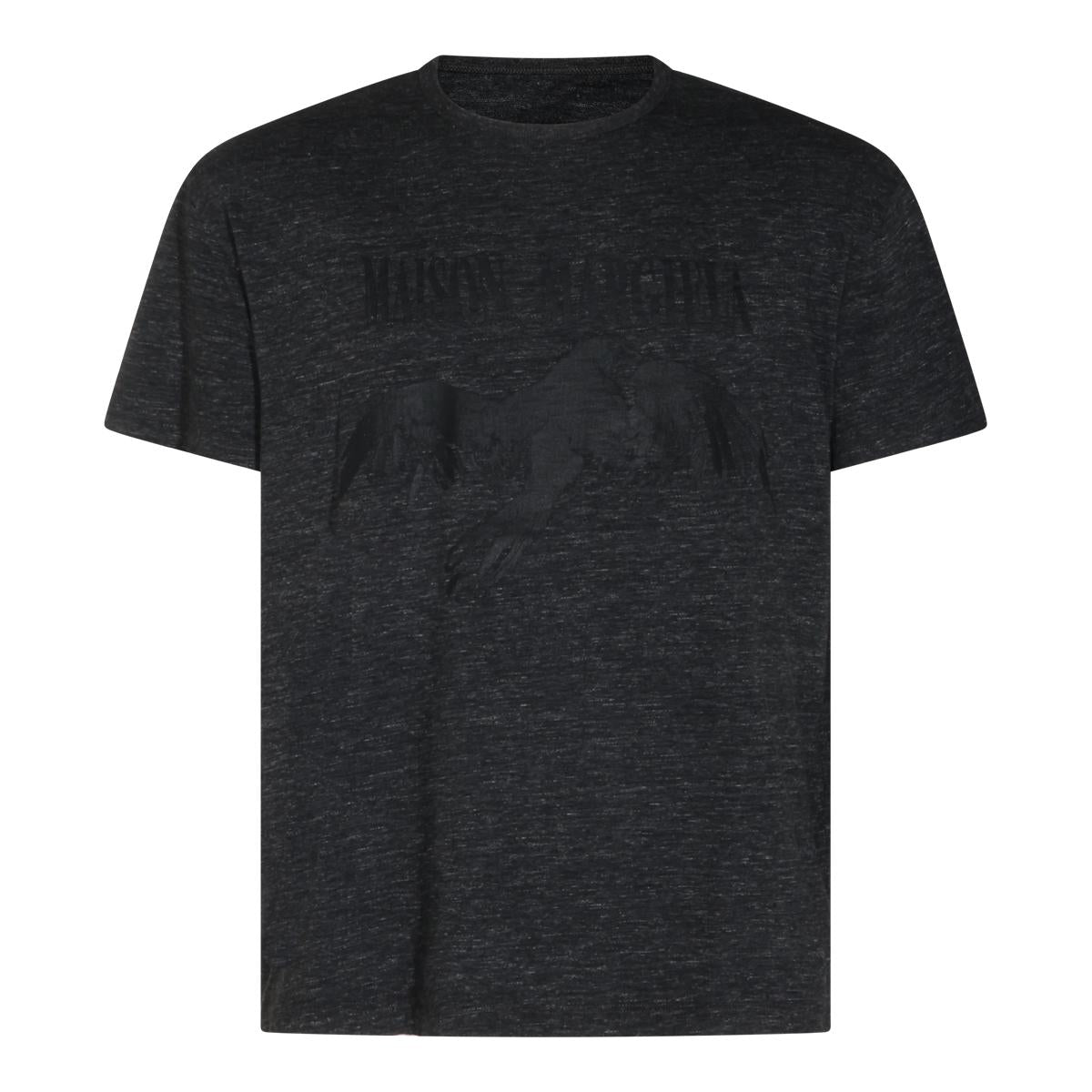 Maison Margiela Short Sleeve Cotton T-Shirt Beige Men