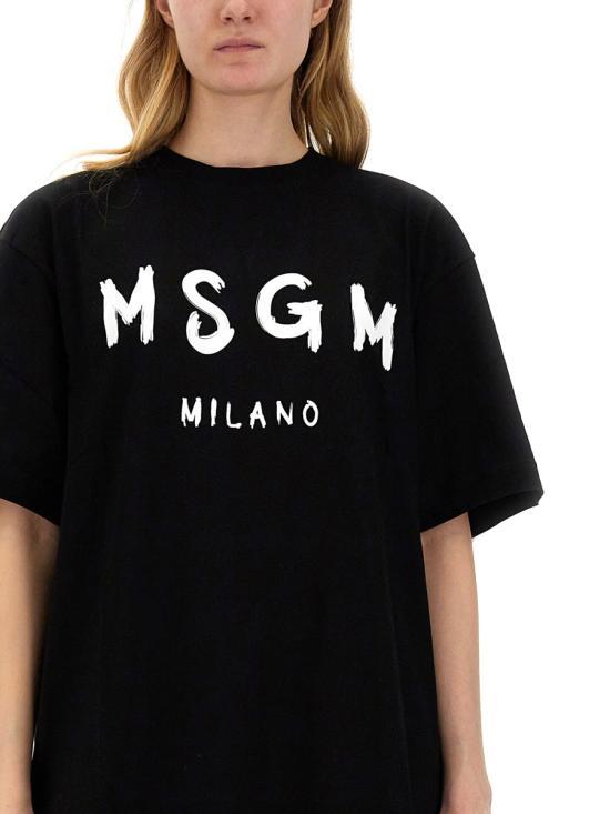 MSGM Short Dress for Women 2000MDA51020000299 BLACK DOM