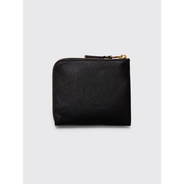 Comme des Garcons Classic Zip Wallet Black Unisex Leather Bifold