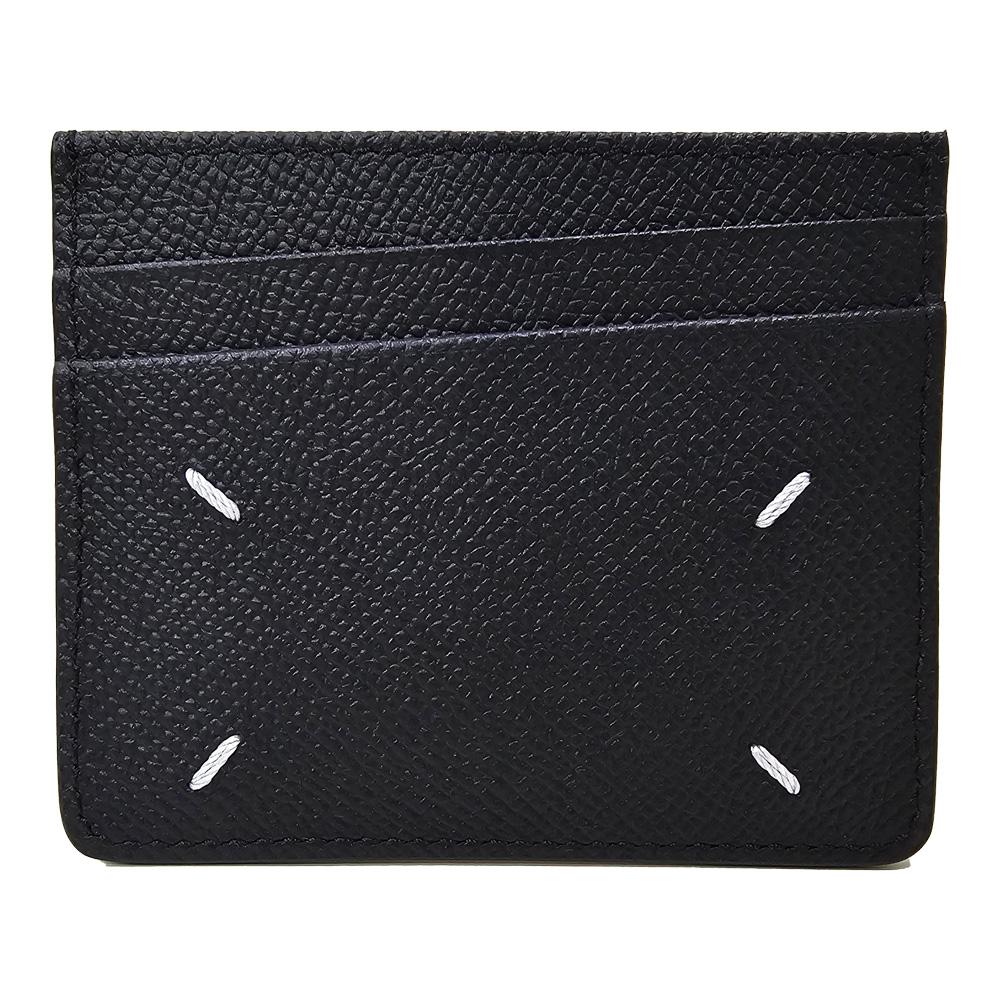 Maison Margiela Stitch Leather Card Holder Black