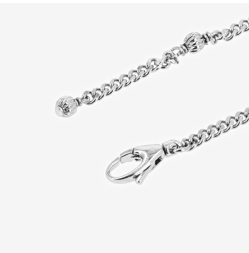 VALENTINO Men's Leather Bracelet 8Y2J0AG4 MET 172