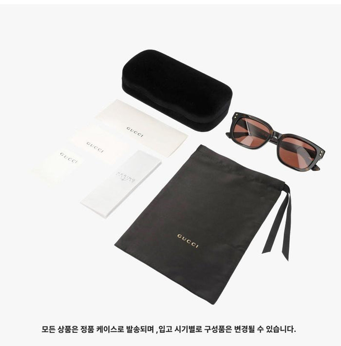 GUCCI Black Acetate Oversized Cat Eye Women’s Sunglasses