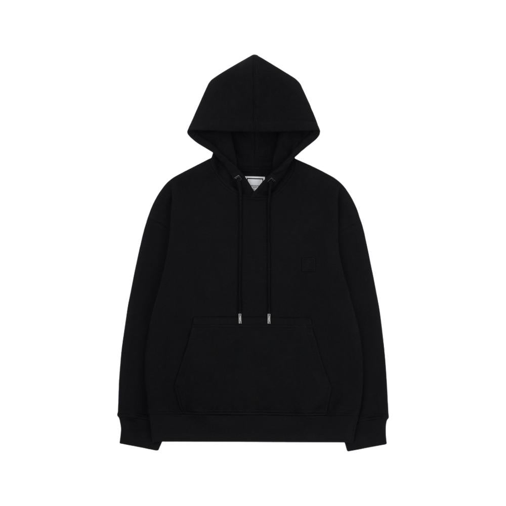 WOOYOUNGMI Black Feather Back Logo Hoodie Sweatshirt Men 23SS