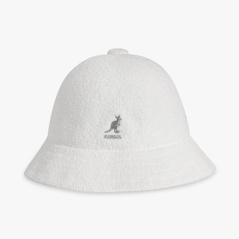 KANGOL White Unisex Bucket Hat KANGOL 0397BC WHITE