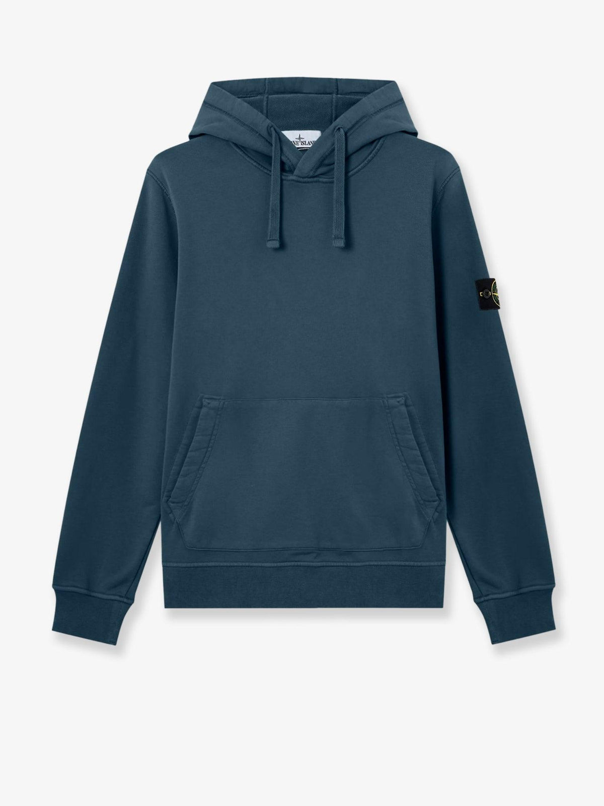 STONE ISLAND Cotton Fleece Pullover Hoodie Men’s Navy