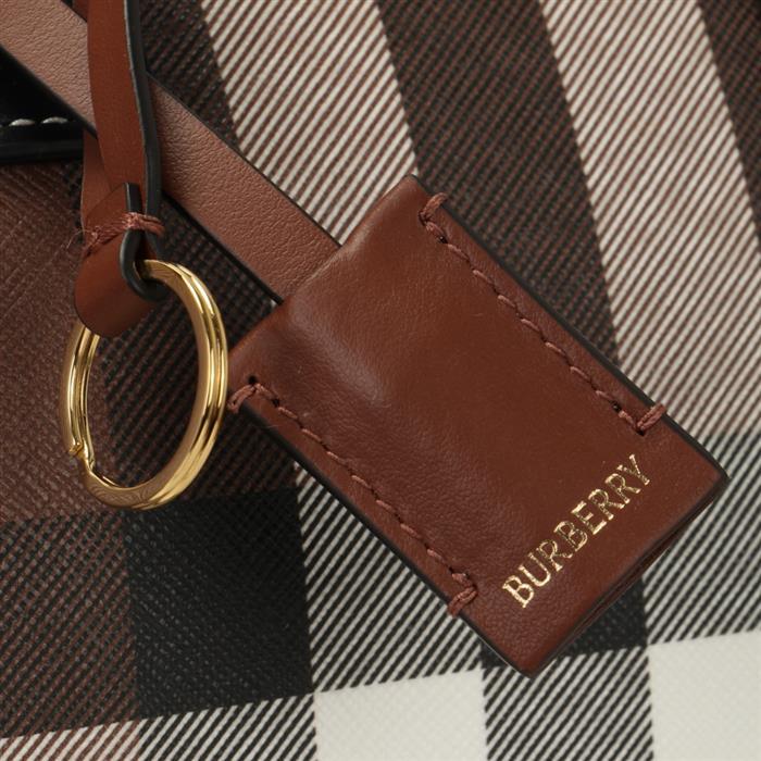 BURBERRY Medium Check Bowling Bag Tote