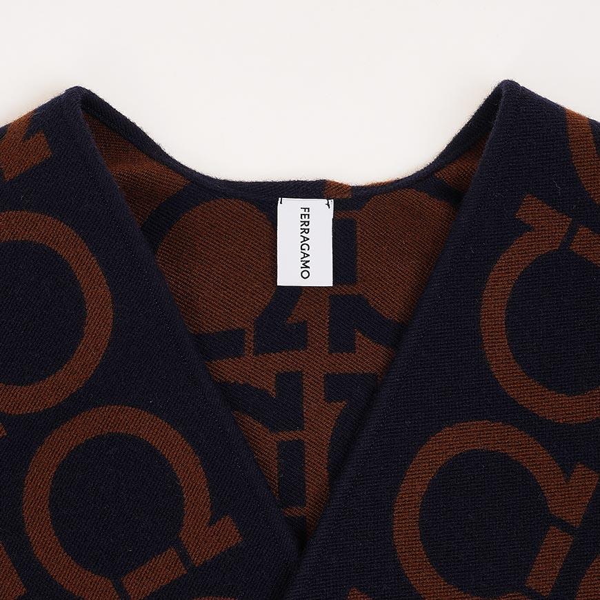Ferragamo Gancini Wool Cape for Women 32 0385 CAPE ISSACA 0755829