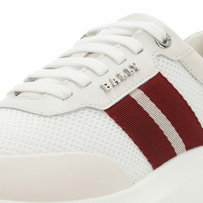 BALLY White Stripe Low-Top Sneakers 6300206