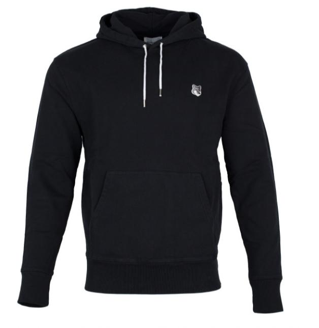 Maison Kitsune Fox Head Hoodie Black Navy Unisex Sweatshirt GU00335KM0002