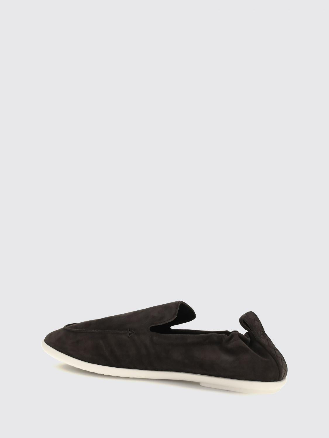 Bottega Veneta Brown Leather Slip-On Loafers for Men