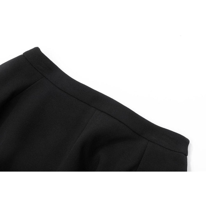 AMI Flare Mini Skirt Black Wool