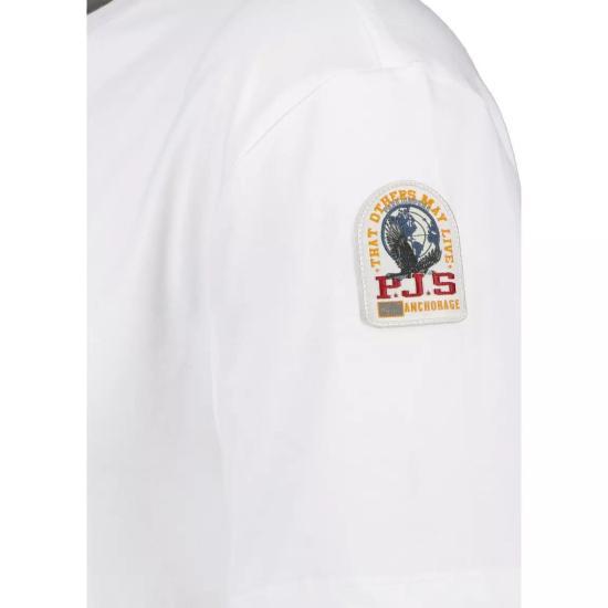 Parajumpers Short Sleeve T-Shirt Men’s White Cotton Casual T 25SSPMTSEY27501 DOM