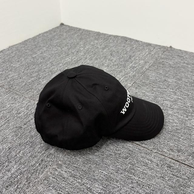 WOOYOUNGMI Logo Embroidered Baseball Cap Adjustable Black Cotton
