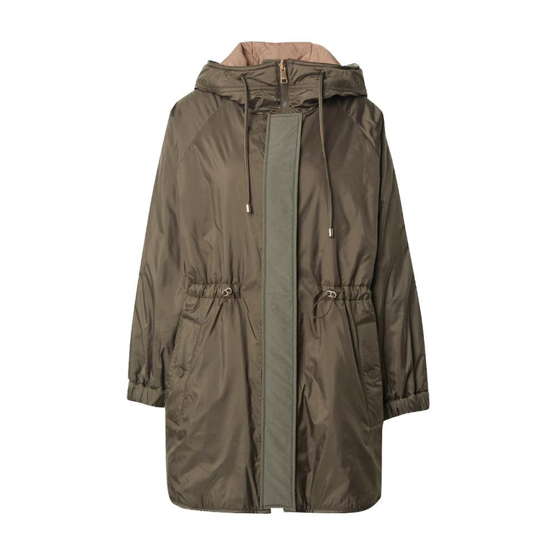 Max Mara Reversible Puffer Jacket Khaki Beige 2525496011 033