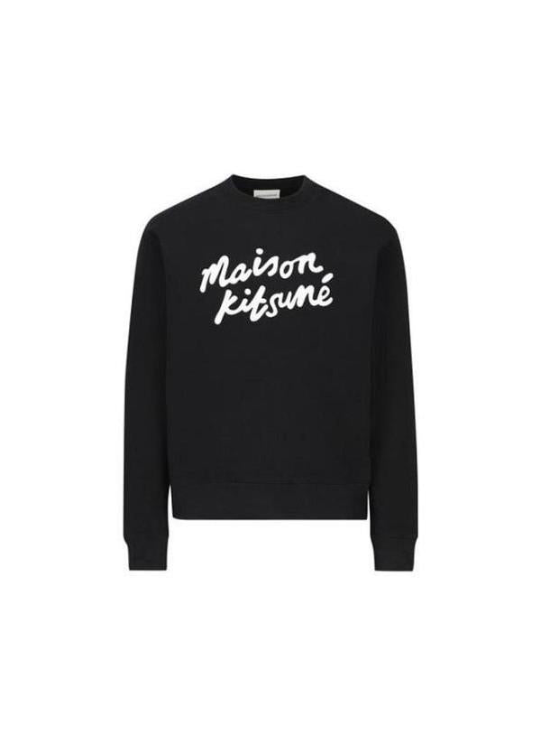 Maison Kitsune Handwriting Comfort Sweatshirt Oatmeal Men's MM00301 KM0307 O197