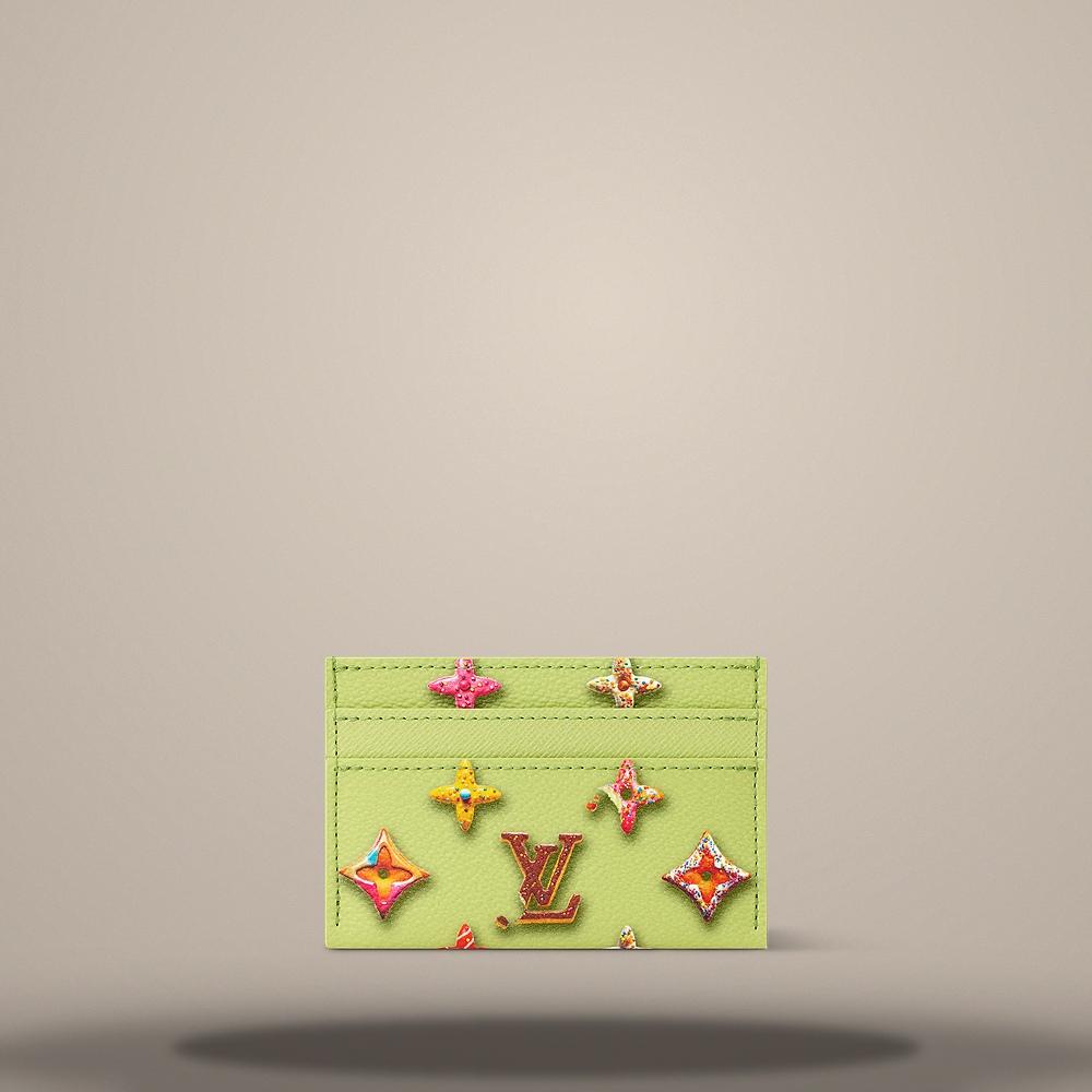 Louis Vuitton Double Card Holder Pistachio Card Wallet M28046
