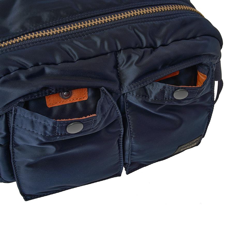 PORTER Unisex Tanker Hip Bag Black Nylon Waist Pack