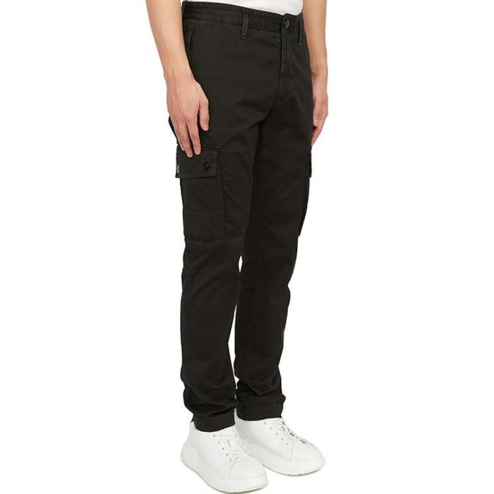 STONE ISLAND Twill Cotton Slim Fit Cargo Pants