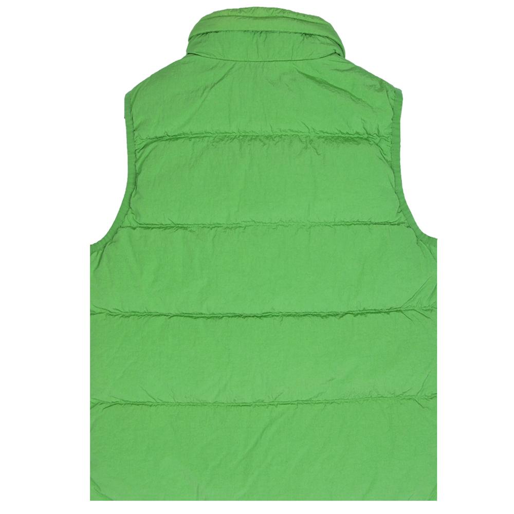 CP Company Women’s Down Puffer Vest with Logo Patch Green
