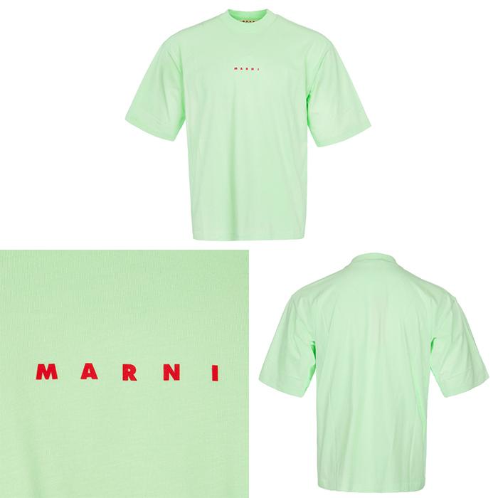Marni Men’s Mini Logo Oversized Short Sleeve T-Shirt