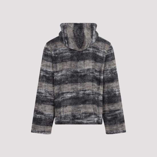 OUR LEGACY Night Woods Check Lofty Wool Full-Zip Hoodie Jacket