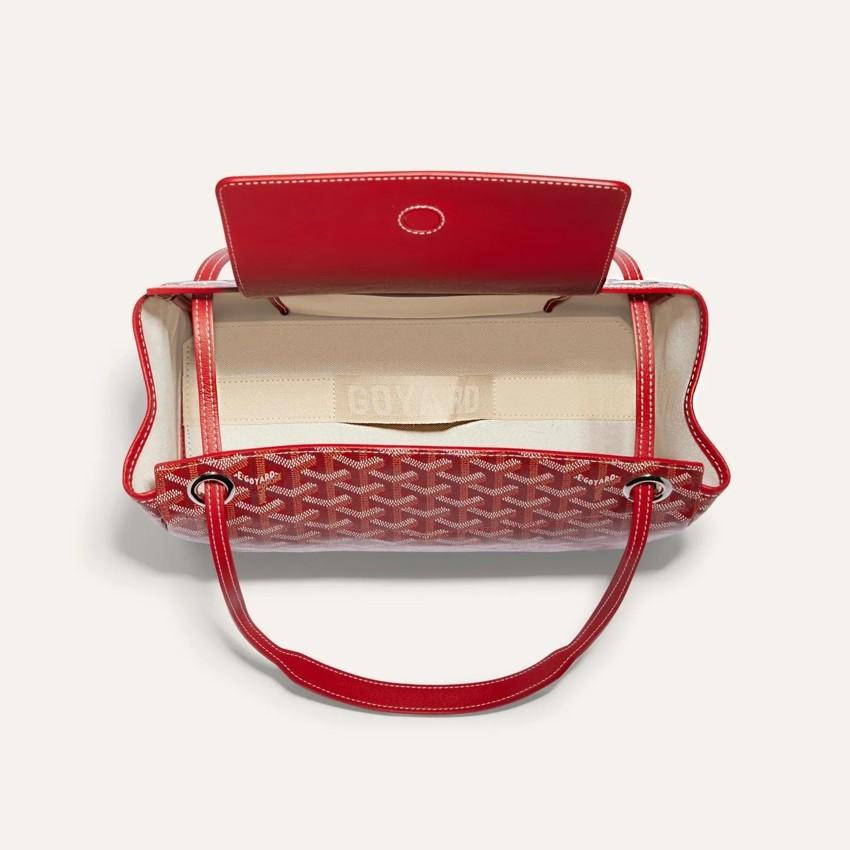 GOYARD Women’s Rouette PM Tote Bag Red Leather ROUETTPMLTY02 CL02 P