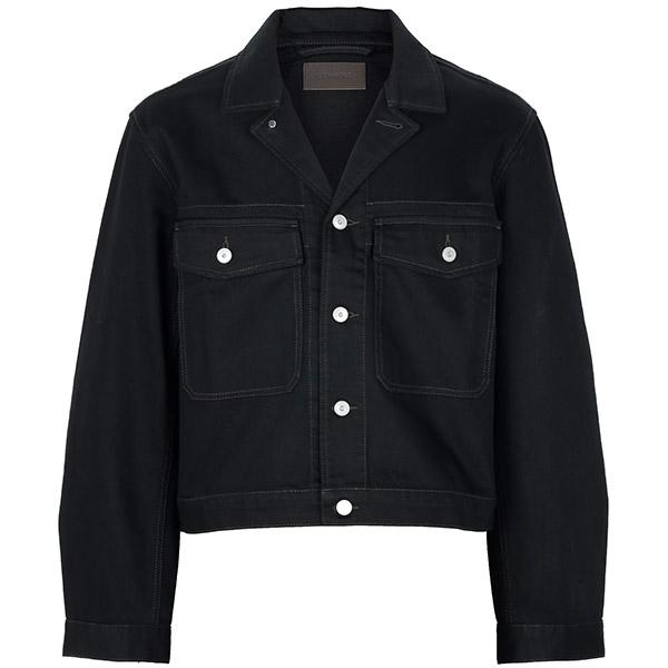 Lemaire Black Denim Trucker Jacket OW1188 LD1055 999