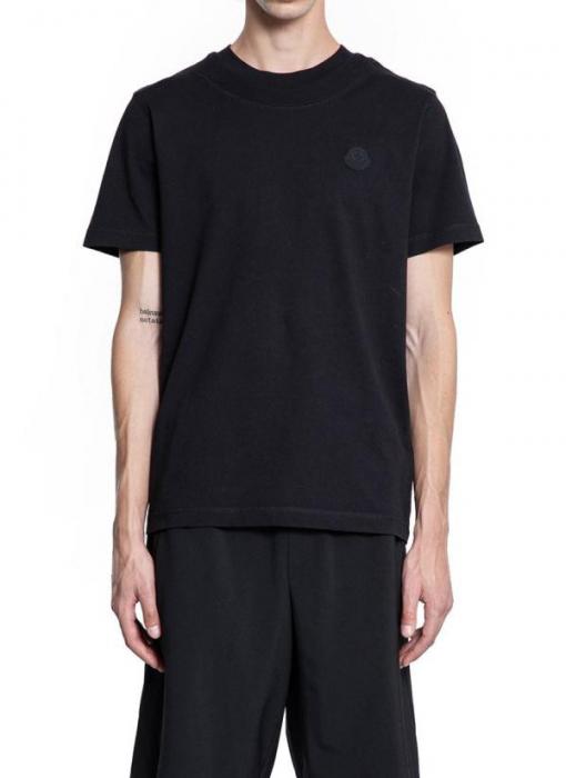 Moncler Logo Patch Cotton T-Shirt 8C00008 89AYW 999