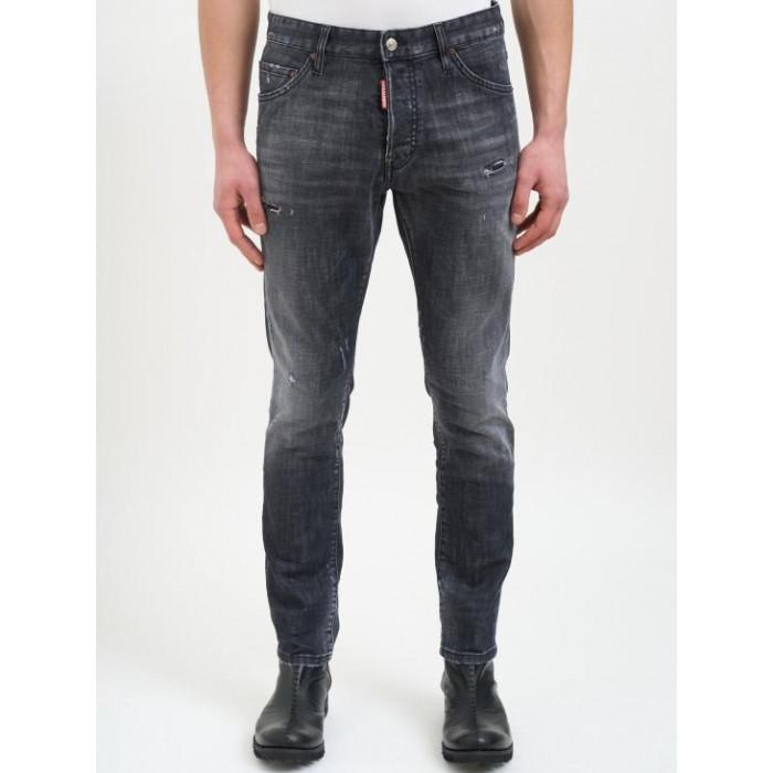 Dsquared2 Black Fog Wash Teddy Jeans Men Denim Pants S74LB1910 S30357 900