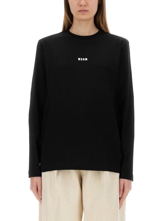 MSGM Black Long Sleeve Sweatshirt 2000MDM501 20000299