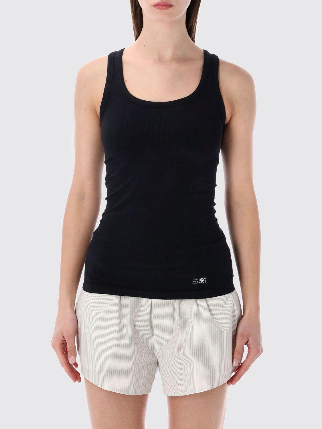 Maison Margiela White Cotton Sleeveless Tank Top