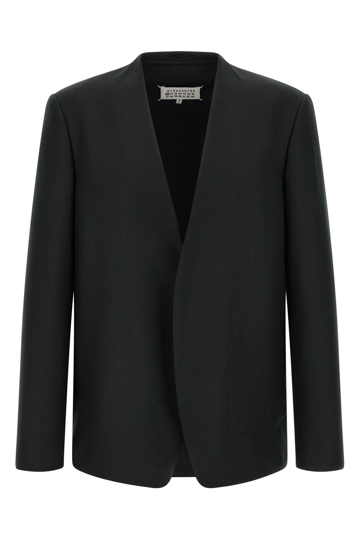 Maison Margiela Black Wool Suit Jacket