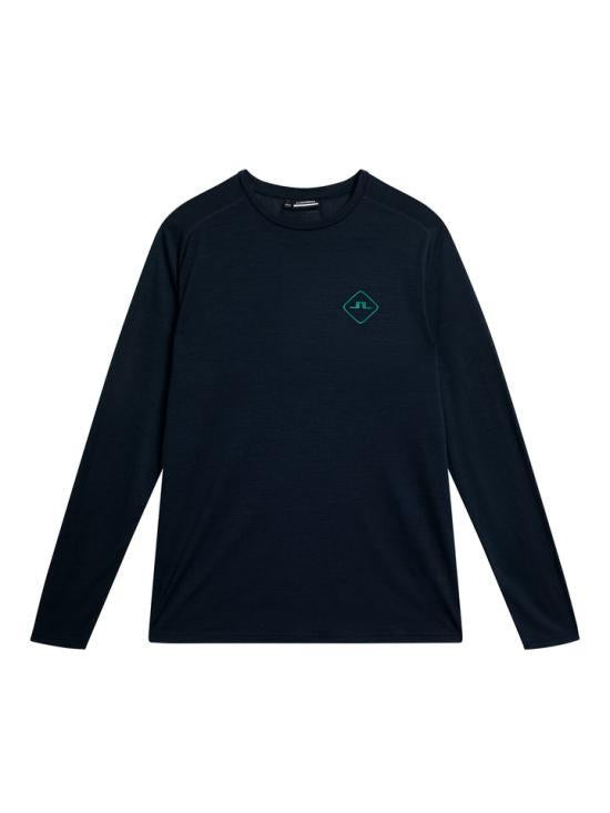 J LINDEBERG Long Sleeve Sweatshirt Top for Men AMJT092766855 JL NAVY DOM