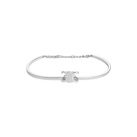 CELINE Triomphe Articulated Bracelet Gold Finish Brass