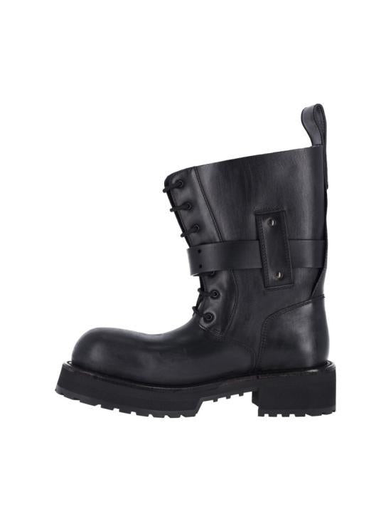 BALENCIAGA Black Leather Boots