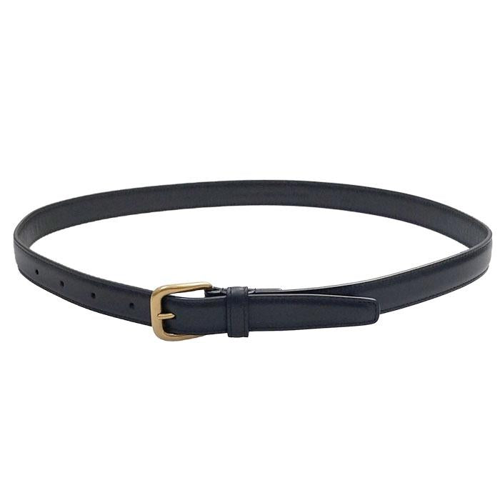 Saint Laurent Women’s Slim Smooth Leather Belt Black