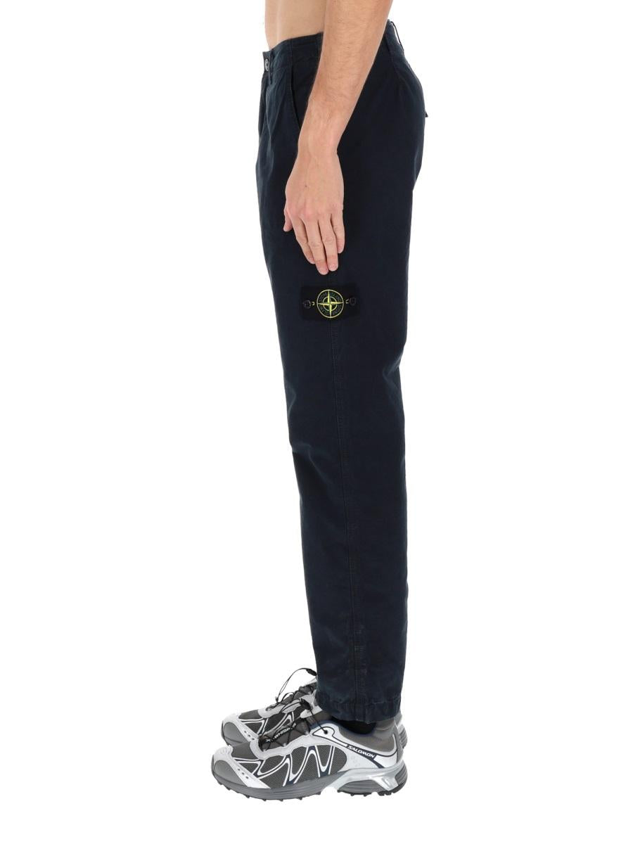STONE ISLAND Beige Wool-Blend Suit Trousers