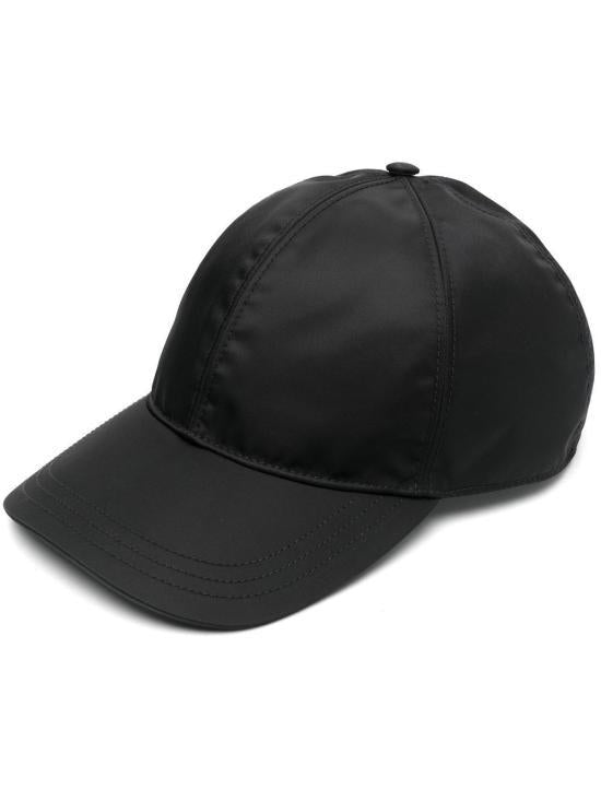 PRADA Black Nylon Baseball Cap Men’s Hat