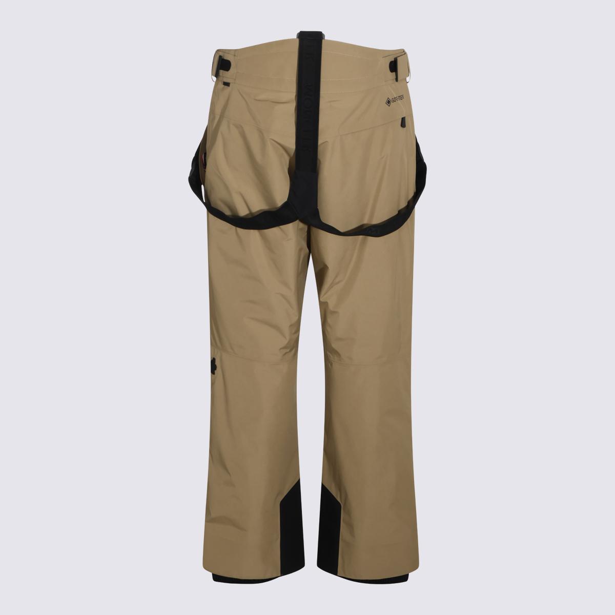 Moncler Wool Blend Cropped Trousers Men Black