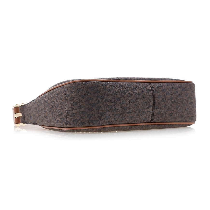 Michael Kors Piper Shoulder Bag Brown Monogram Canvas Handbag