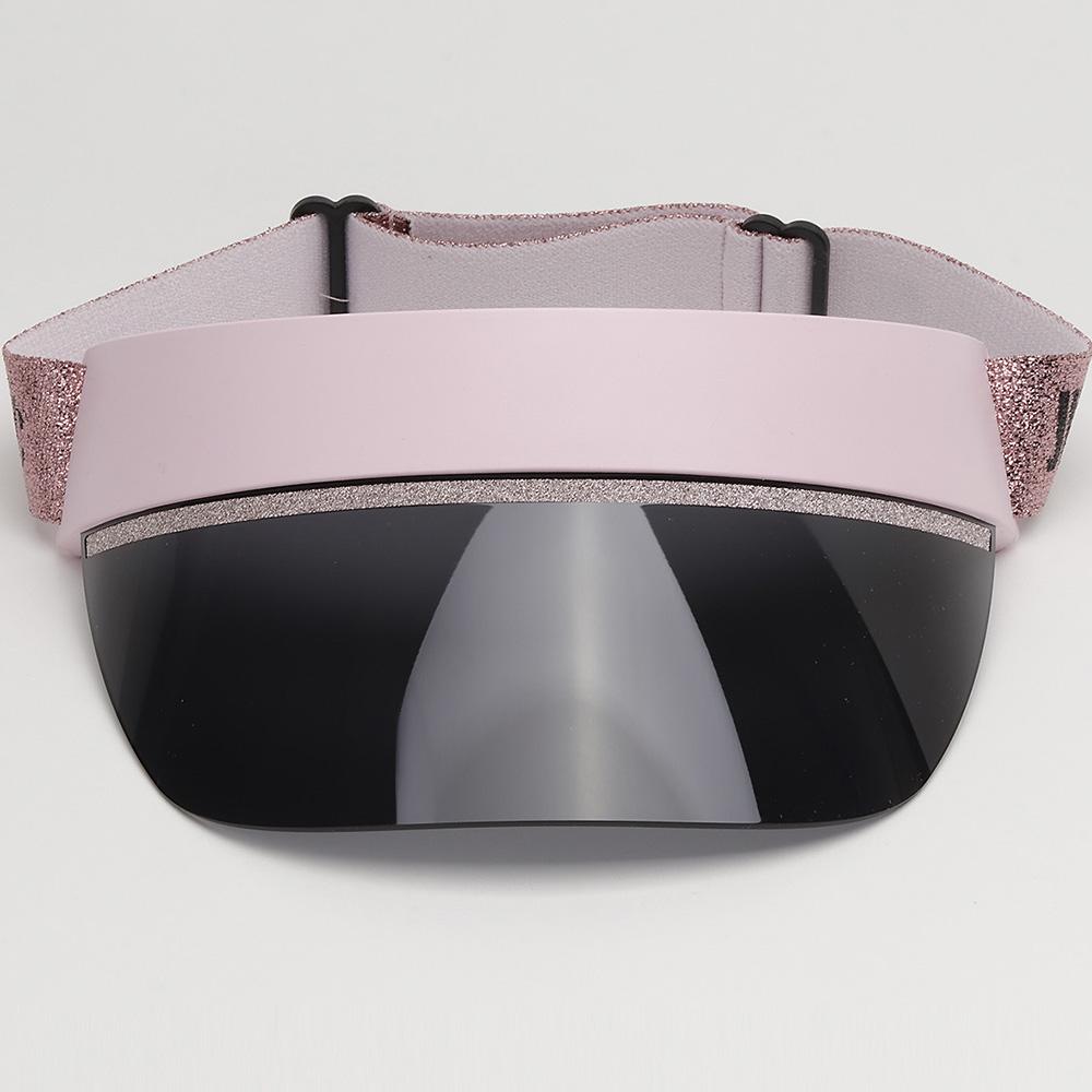 Jimmy Choo Pink Pearl Banded Sun Visor Golf Hiking Sunglasses CALIX 35J