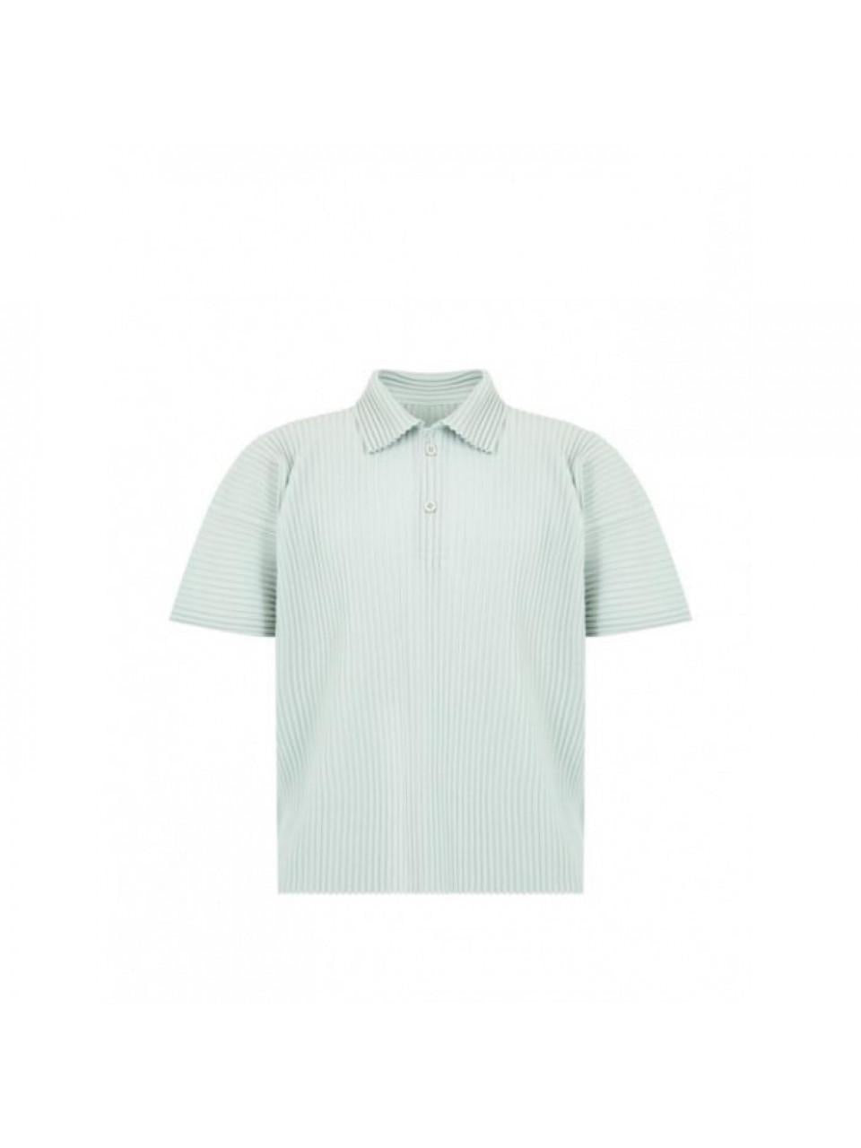 Issey Miyake Homme Plisse Monthly Color June Men's Pleated Polo Shirt